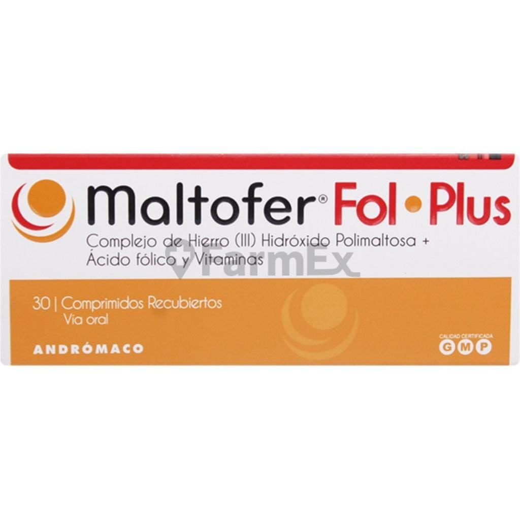 Maltofer Fol Plus x 30 comprimidos Farmex-VidaTres-Persistente